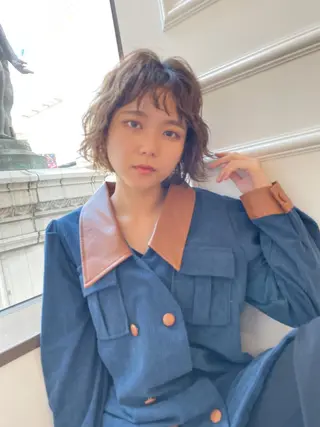 ミディアム カラー パーマ [YUCCA] Junaのヘアスタイル