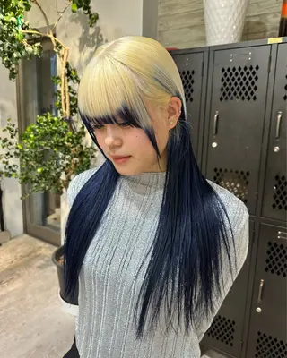 ロング カラー ササキカズマ〻透明感 〻色落ち〻赤み消しのヘアスタイル