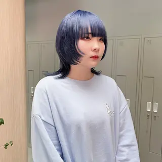 ミディアム 🐺立川のウルフ屋 さん🐺おかみ🐺のヘアスタイル