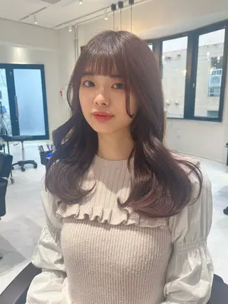 ロング カラー 透明感カラー 💎飯塚ゆうきのヘアスタイル