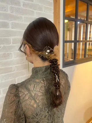 ロング ヘアアレンジ Topstylist YUKIのヘアスタイル