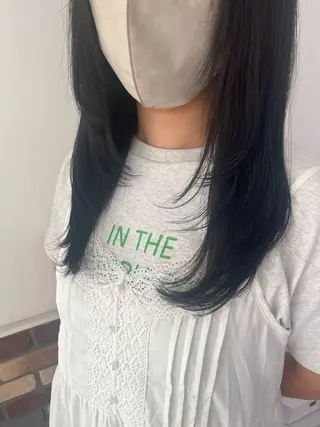 セミロング ボブ🍊暖色カラー 浅草【Bob美容師】のヘアスタイル