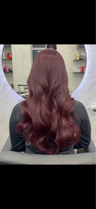 ロング カラー 遠藤沙也加 /レイヤーカットのヘアスタイル