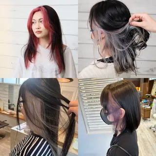 ミディアム カラー 下島 優人のヘアスタイル