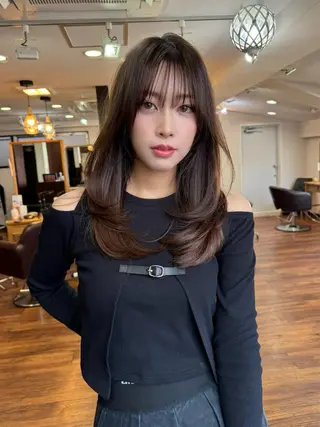 ロング カラー 似合わせレイヤー 🇰🇷荒木洋文のヘアスタイル