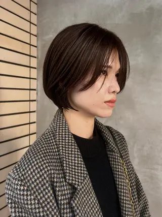 ショート カラー デザインパーマ/ カット/nanaのヘアスタイル
