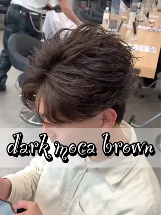 ショート カラー メンズ 🫧透明感カラー🫧 艶髪🫧韓国ヘアのヘアスタイル