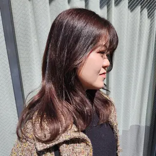 ロング ハヤシ マユ ✂ 府中美容室のヘアスタイル