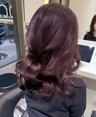 セミロング カラー 透明感カラー/ Yuna♡のヘアスタイル