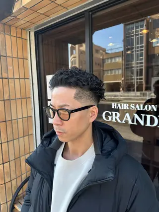 ショート パーマ メンズ ハヤシカズキ/カラー ✂/メンズパーマのヘアスタイル