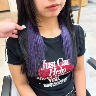 セミロング カラー 渋谷🩶ハイトーン 🩶FUMUのヘアスタイル