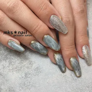 ネイル mks＊nail //  枚方長尾のネイルデザイン
