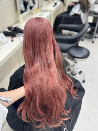 ロング カラー 🤎モテ髪＆透明感 ミルクティー🥣🤎のヘアスタイル