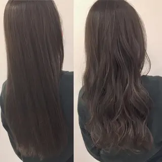 ミディアム セミロング ロング カラー パーマ ハイトーン×髪質改善 KENTAのヘアスタイル