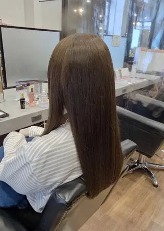 ロング カラー 関口 友菜のヘアスタイル