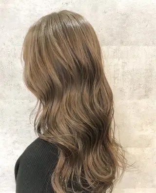 ロング カラー 髪質改善で 憧れの潤艶美髪にのヘアスタイル