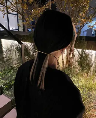 セミロング カラー ヘアアレンジ 【姫カット】 ナカムラコウキのヘアスタイル