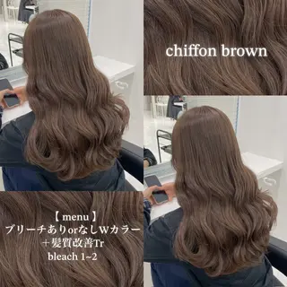 カラー 🩶透明感ダブル カラー🩶 maoのヘアスタイル