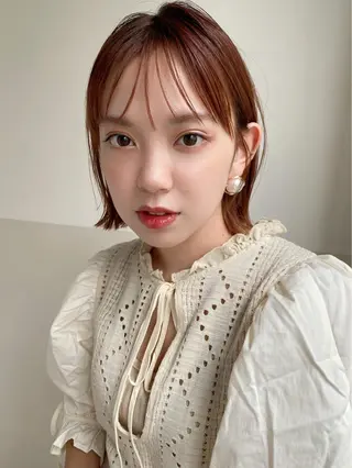 ショート カラー 🪭risa 暖色/レイヤー🪭のヘアスタイル