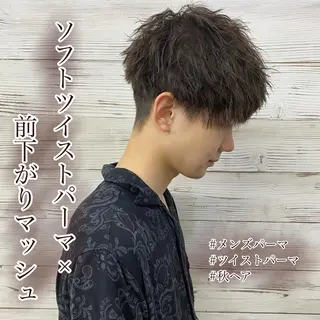 ショート カラー パーマ メンズ LAVENDIA 初音のヘアスタイル