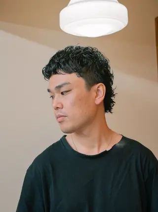 ミディアム カラー パーマ メンズ 🔗メンズサロン🔗 Kieのヘアスタイル