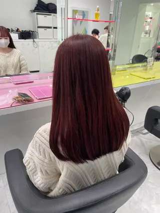 ロング カラー ヘアアレンジ えびけん/色落ちまで 可愛い♥️のヘアスタイル