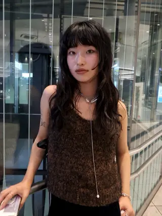 ロング パーマ ito suzuco @suc__asのヘアスタイル