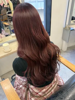 ロング カラー ヘアアレンジ Himawari♡ 柔らかいカラーのヘアスタイル
