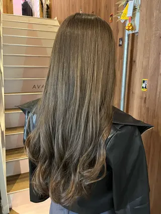 ロング カラー パーマ 【暗め透明感カラー】 【インナー】小島良太のヘアスタイル