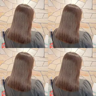 セミロング カラー レイヤー×ブリーチ ×エクステ💫ひかるのヘアスタイル