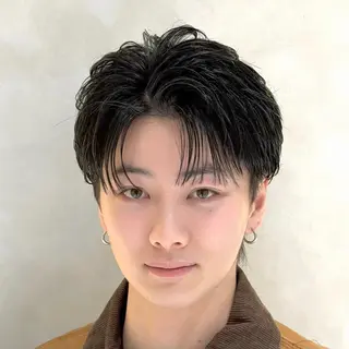 ショート メンズ 【メンズ特化⚡️】 曲がる矯正/千原涼麻のヘアスタイル