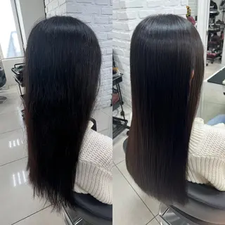 ロング パーマ 縮毛矯正指名No.1 艶カラー/SHIMAのヘアスタイル