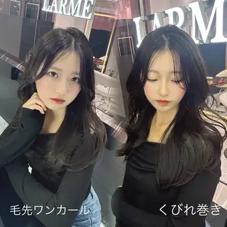 ロング カラー レイヤーカット/ 縮毛矯正🇰🇷早坂のヘアスタイル