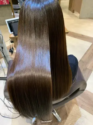 セミロング パーマ 🌟髪質改善/透明感 🌟代表RYOのヘアスタイル