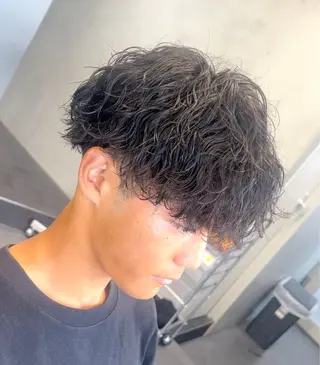 ショート パーマ メンズ 松下 友希 【fifth】のヘアスタイル