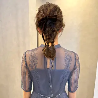 セミロング ヘアアレンジ Lita./ 大賀ひかり🧁🫧のヘアスタイル