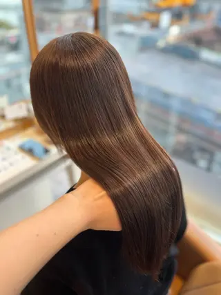 ロング カラー yui🥀/ボブ /ブリーチなしカラーのヘアスタイル