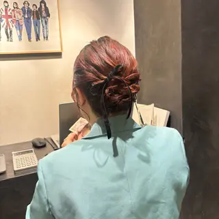 ミディアム ヘアアレンジ 〖❁ちひろ| LEONID❁〗のヘアスタイル