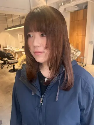 ミディアム Yamamoto Hana/京都美容室のヘアスタイル