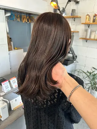ミディアム 1回で綺麗になる 髪質改善 小山光のヘアスタイル