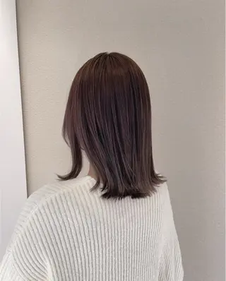ミディアム カラー 佐々木 美帆のヘアスタイル