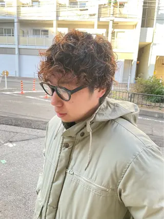 パーマ メンズ すみとも るなのヘアスタイル