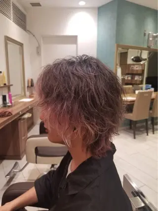 ショート パーマ メンズ 小村 侑生のヘアスタイル