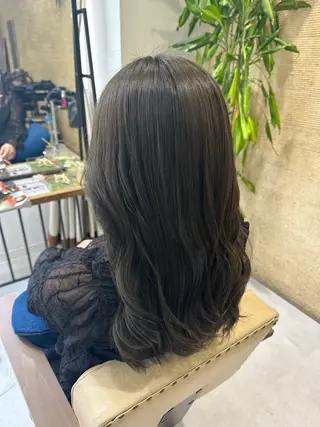 セミロング カラー ICHIKA/暖色 カラー / Wカラーのヘアスタイル