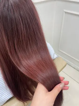 ミディアム 暖色🎀ゆるふわ☁️ MOERI 🍒のヘアスタイル