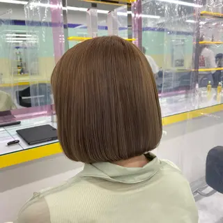セミロング カラー ヘアアレンジ mai🍑暖色カラー /レイヤー💖のヘアスタイル
