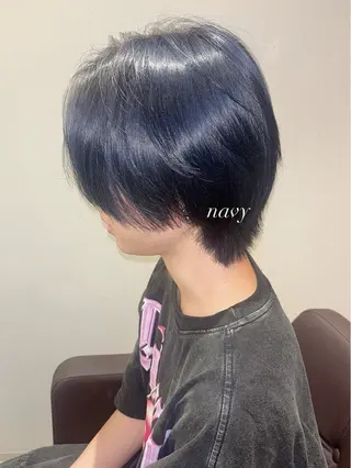 ショート カラー メンズ 髪質改善カラー ベージュ🤎YUMEのヘアスタイル