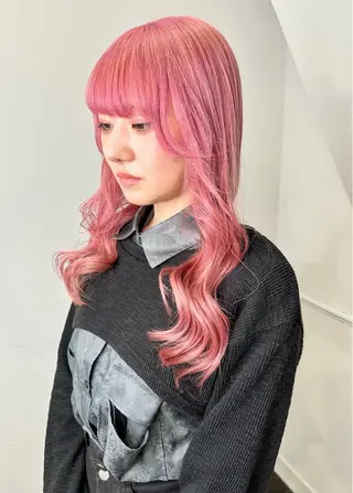 カラー 韓国レイヤ ー支持No.1renのヘアスタイル