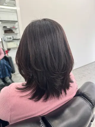 ミディアム 箕面☆髪質改善☆安田 聡志のヘアスタイル