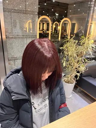カラー ロングカット/ うる艶カラー/ユイのヘアスタイル